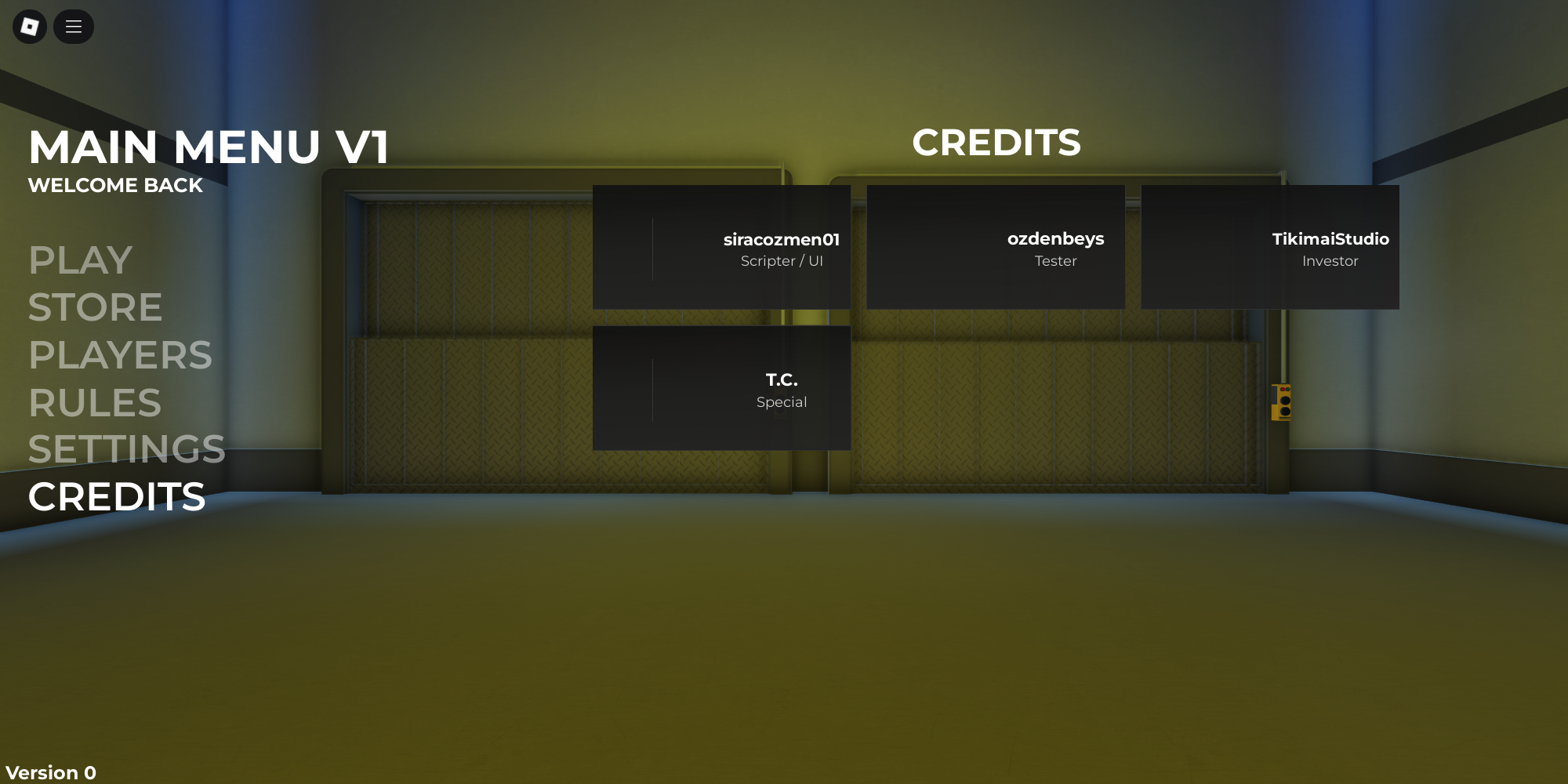UXR Main Menu v1 | BuiltByBit