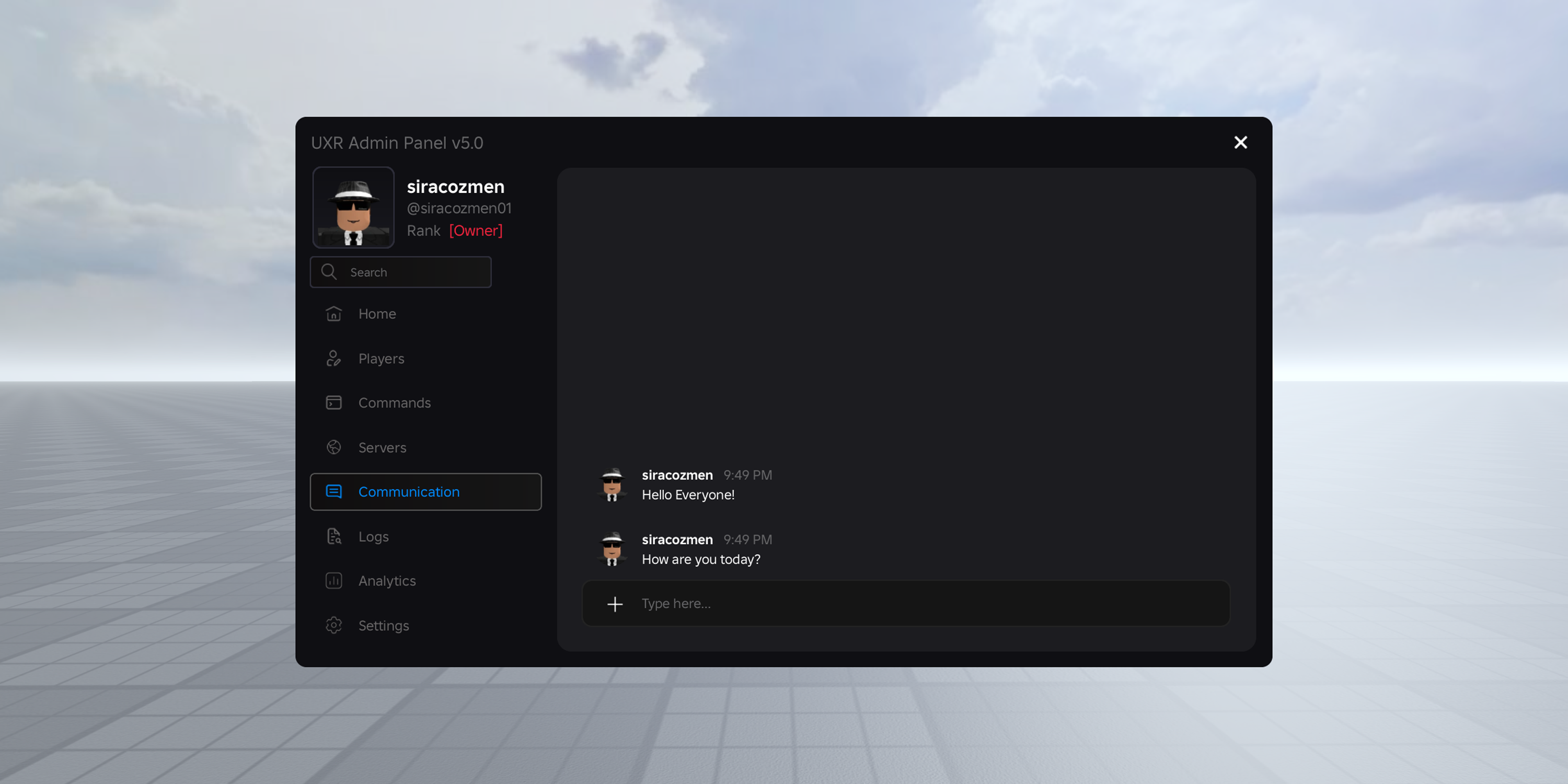 UXR Admin Panel System | BuiltByBit