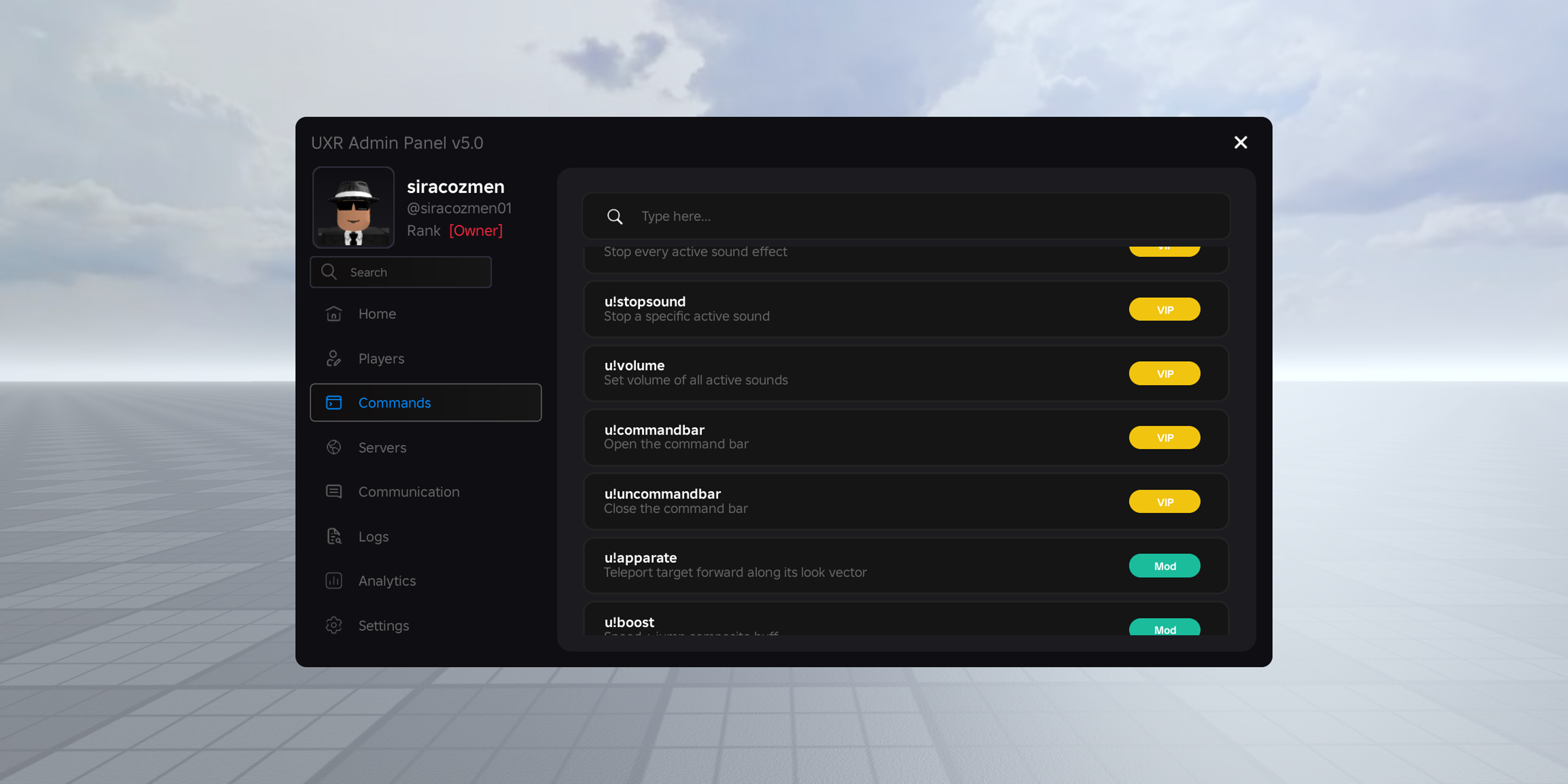 UXR Admin Panel System | BuiltByBit