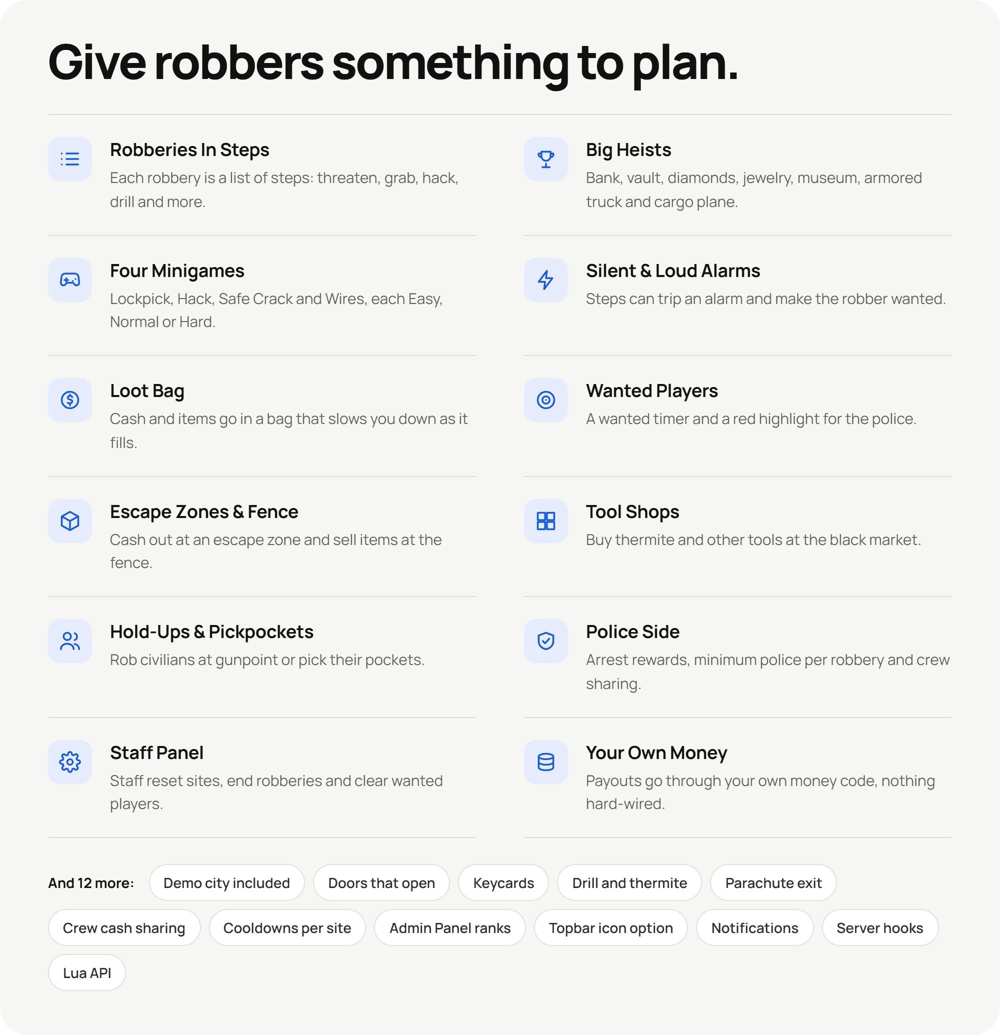 UXR Robbery Systems Pack (3)