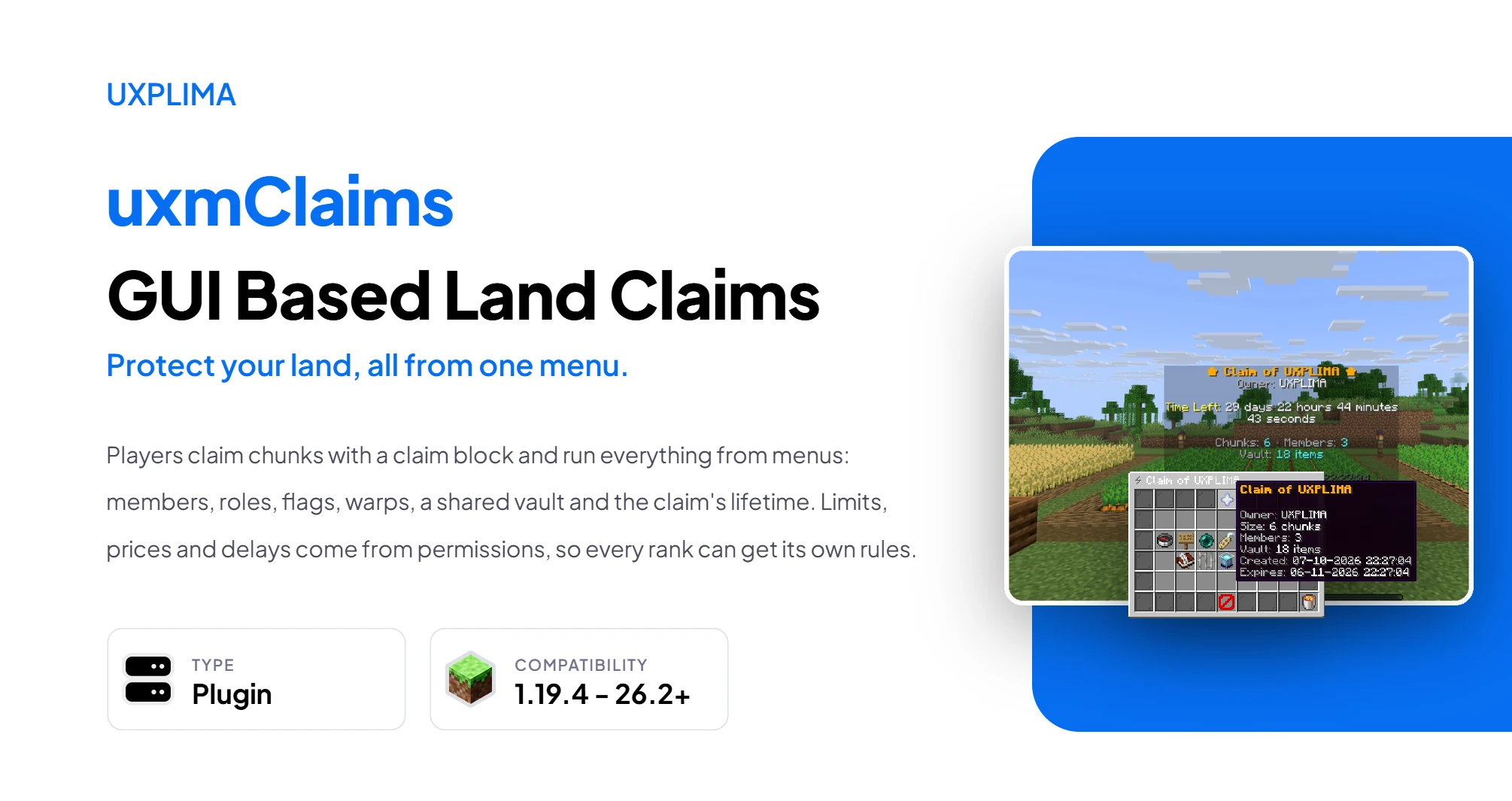 uxmClaims at a glance