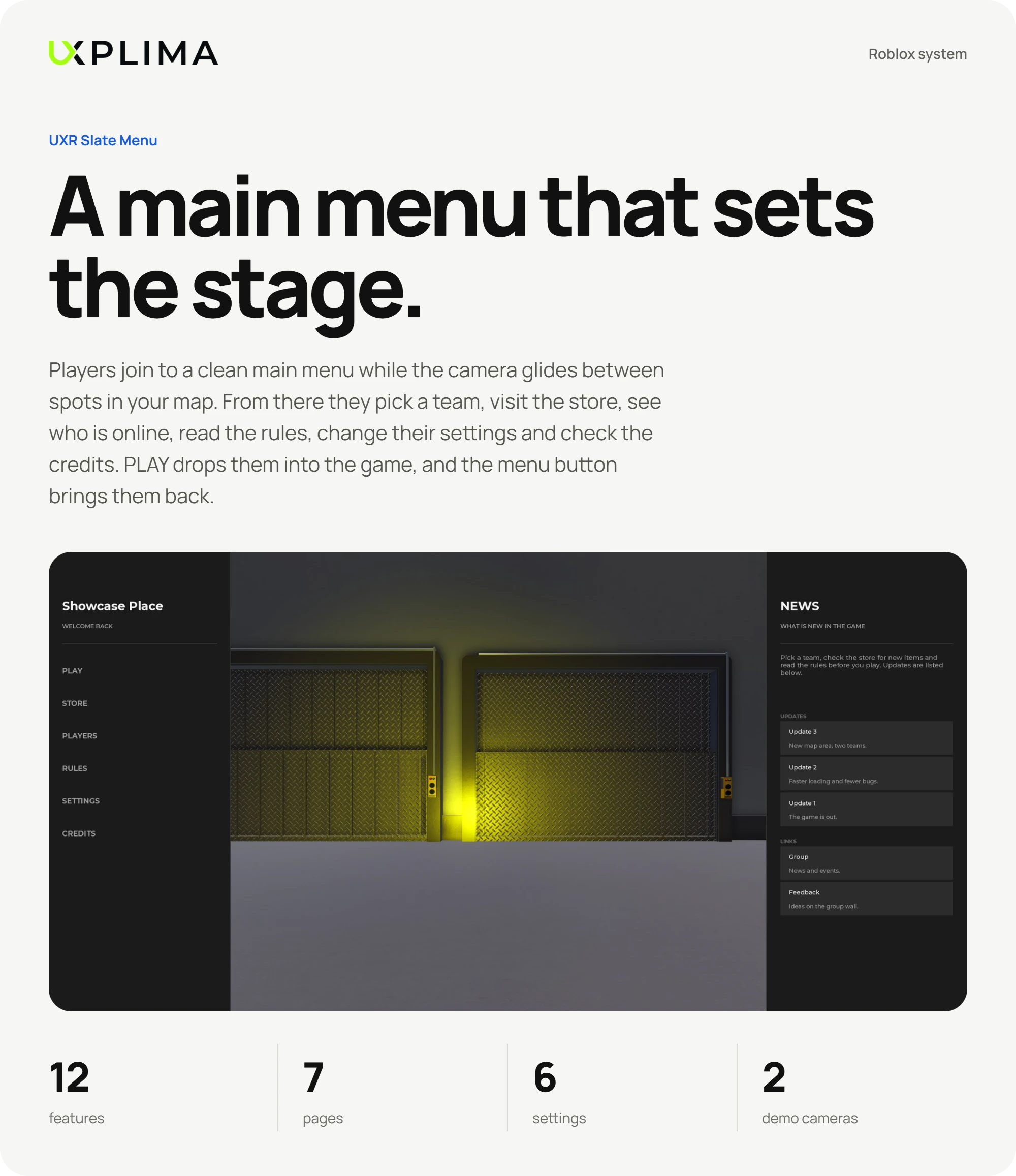 UXR Slate Menu