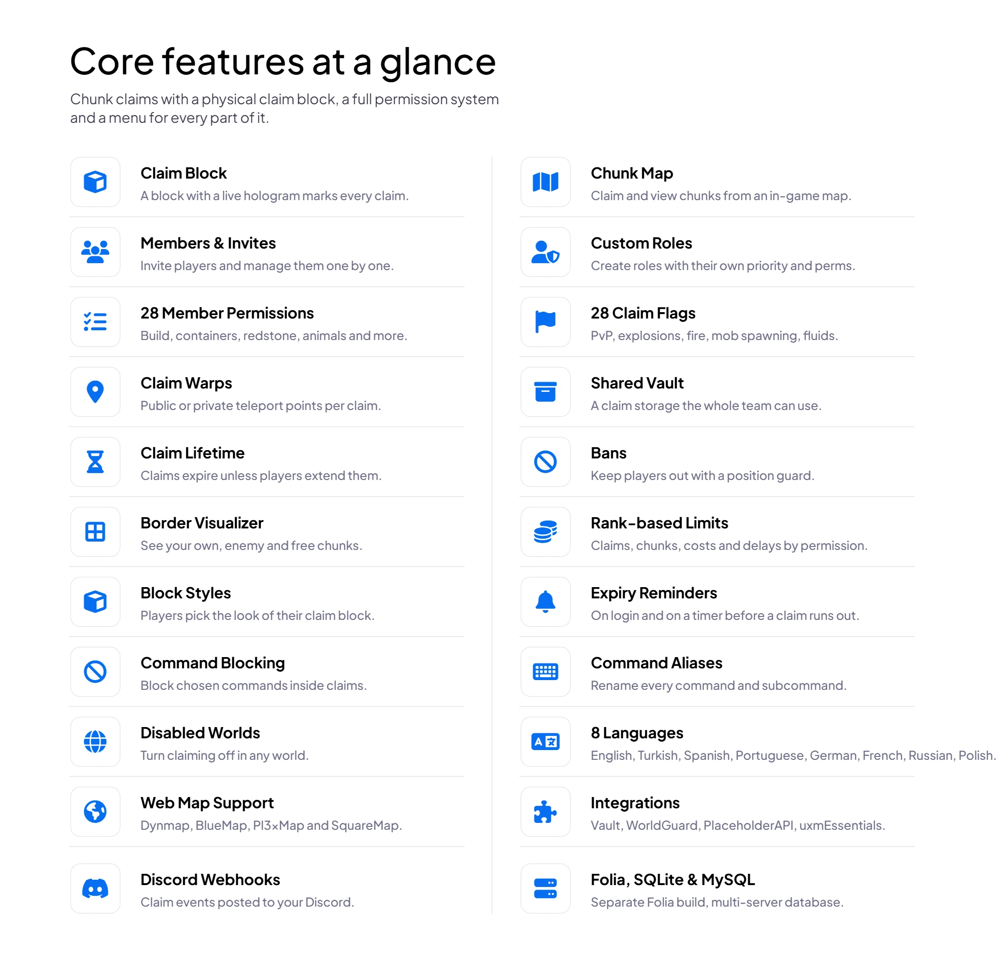 uxmClaims features