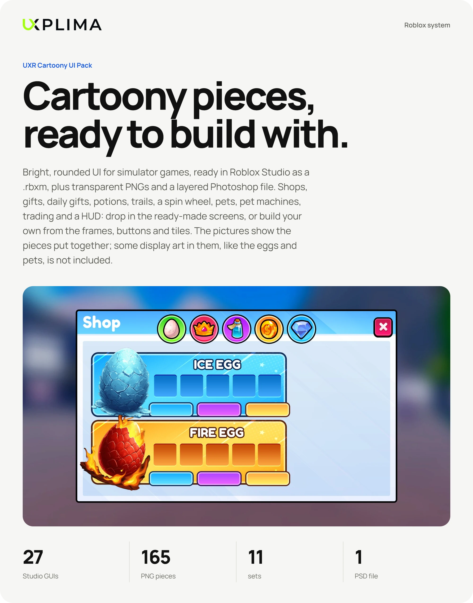 UXR Cartoony UI Pack