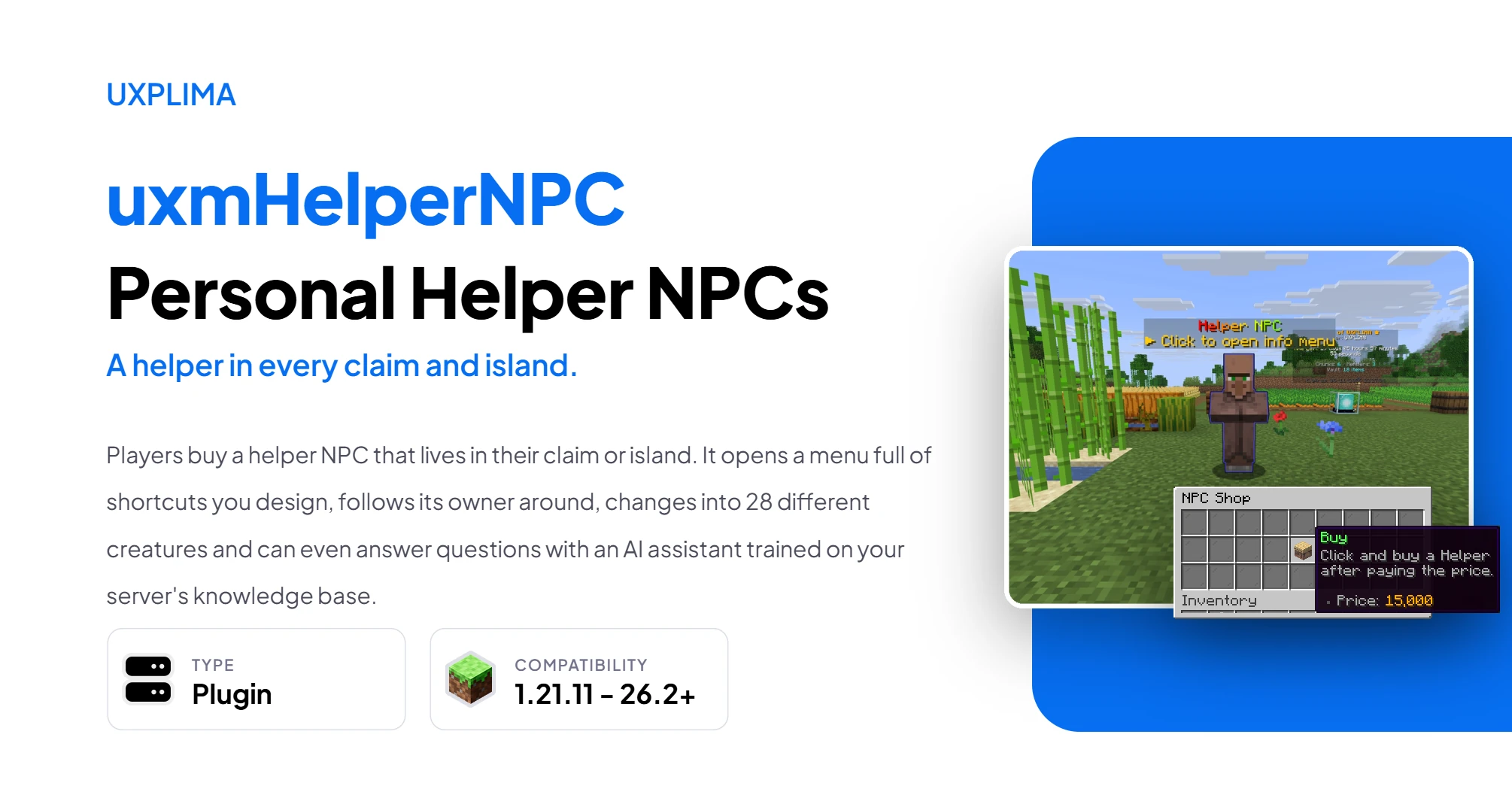 uxmHelperNPC at a glance