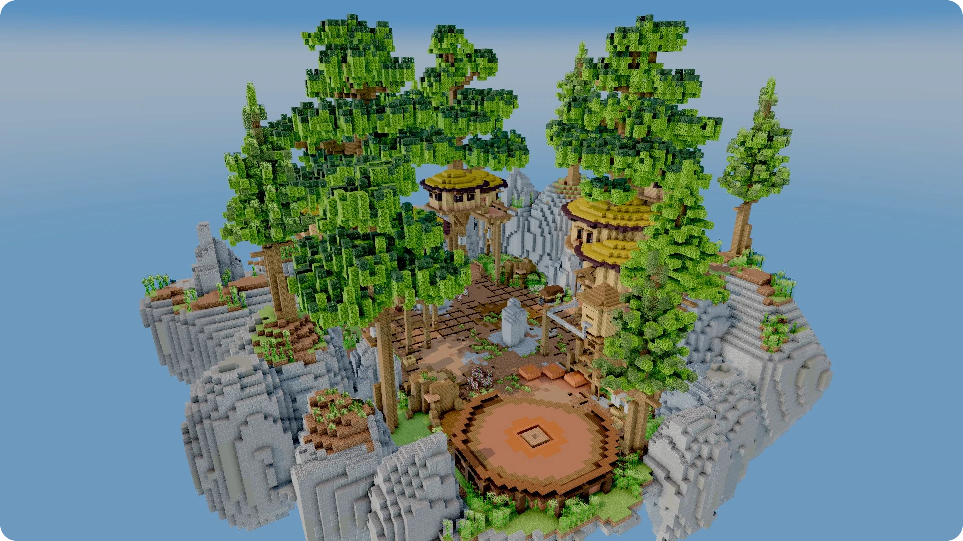 Tree Trunk Village overview