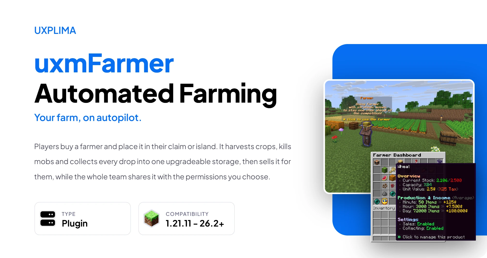 uxmFarmer at a glance