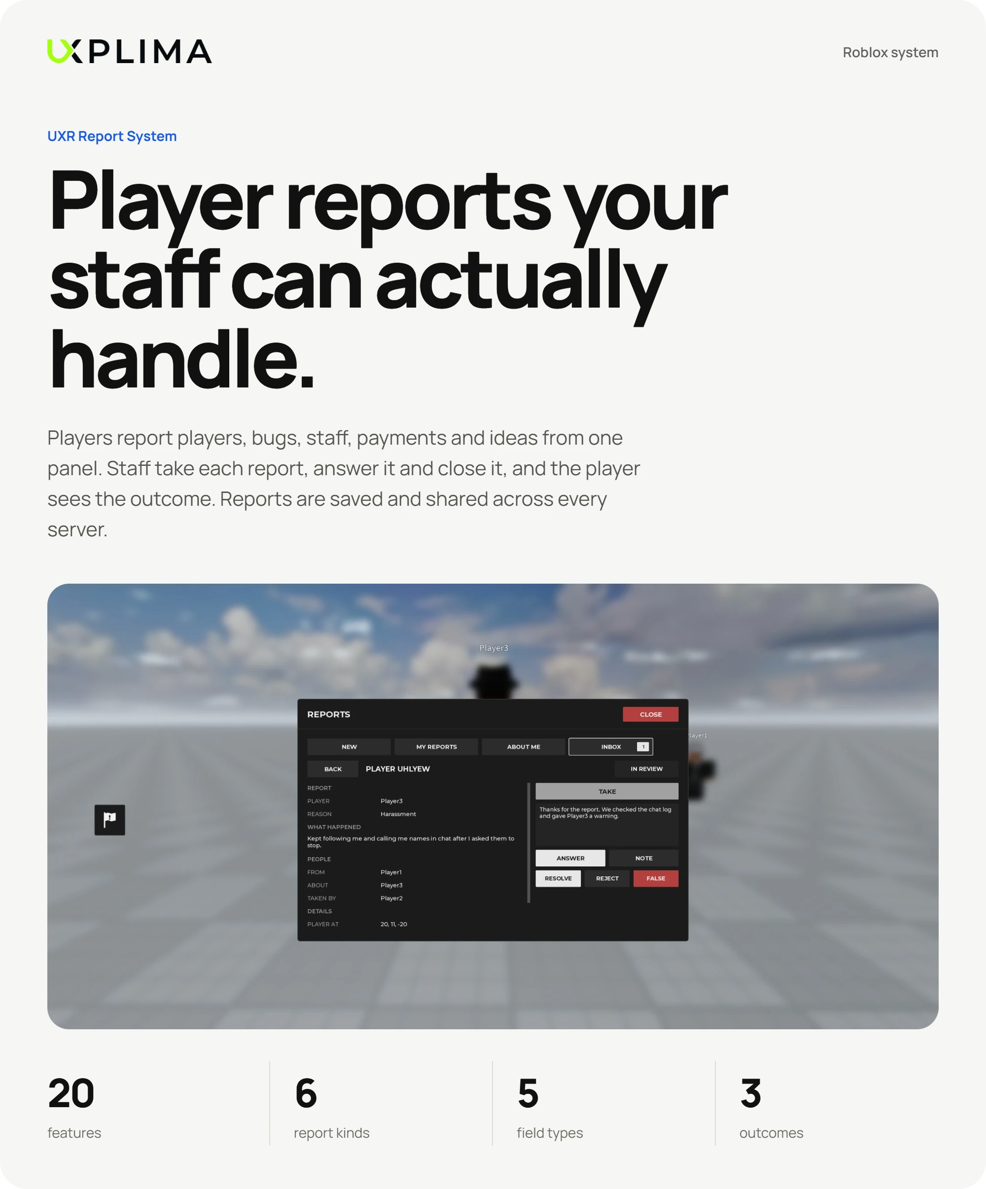 UXR Report System