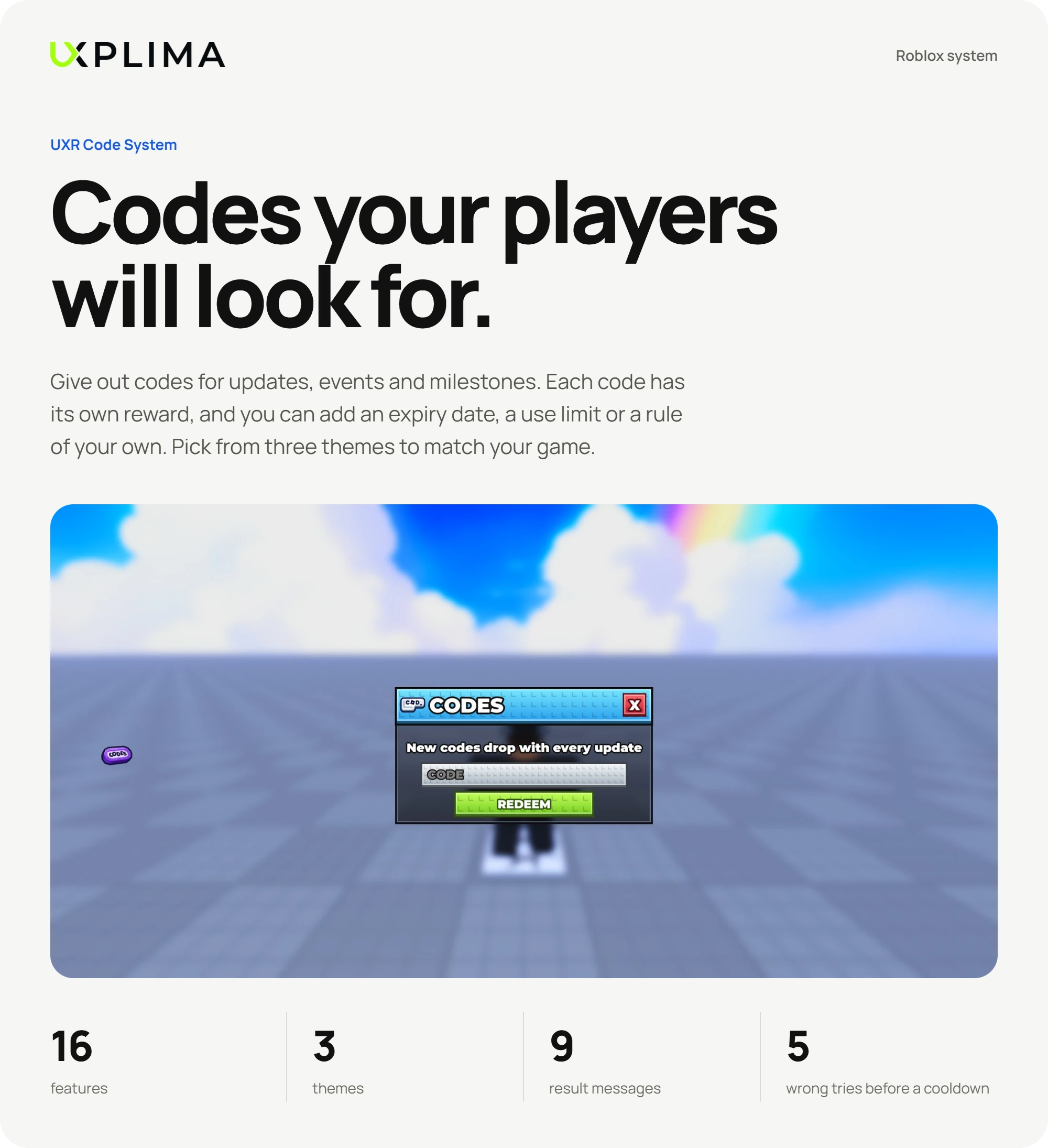 UXR Code System