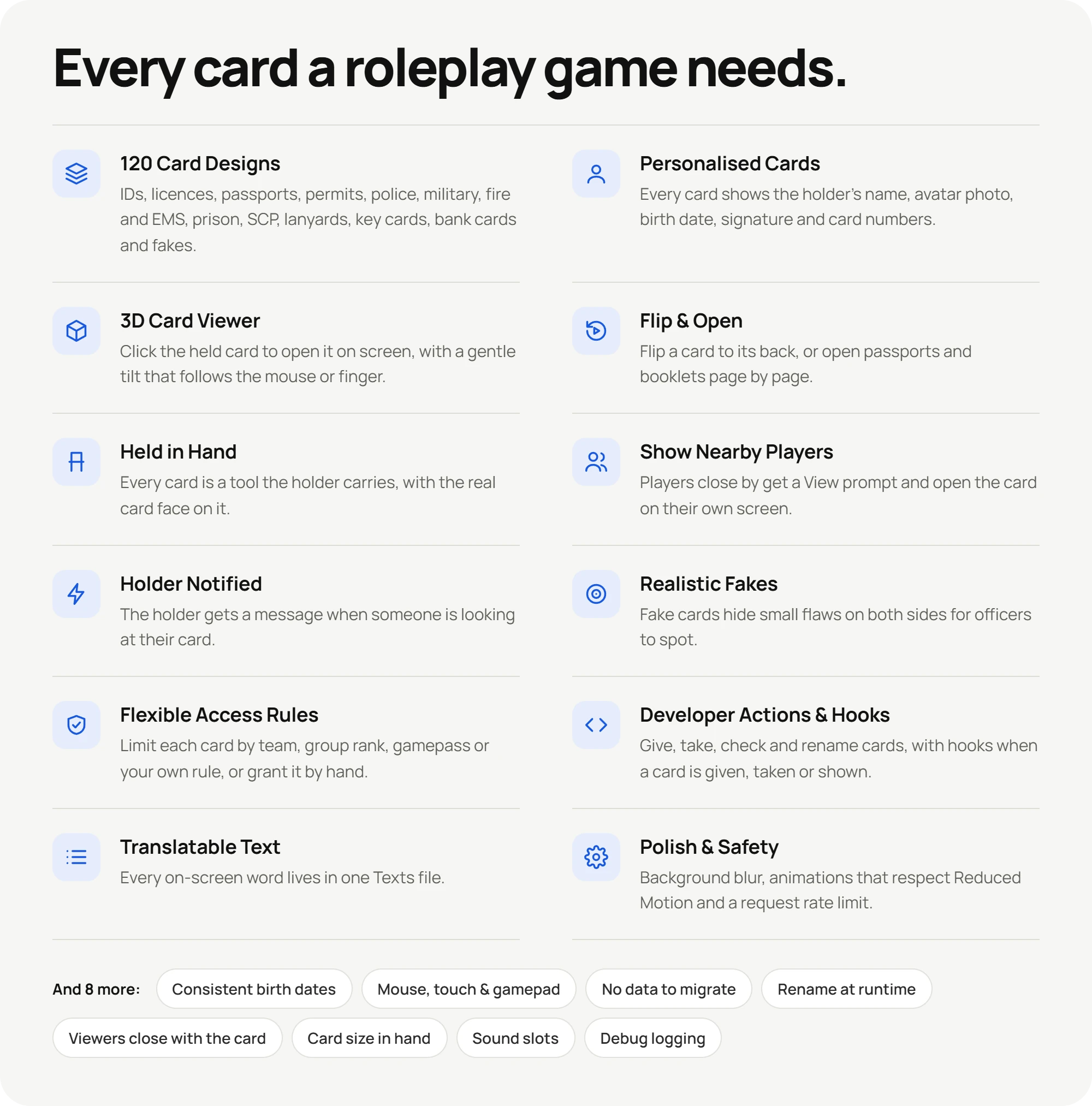 UXR Card Systems Pack (3)