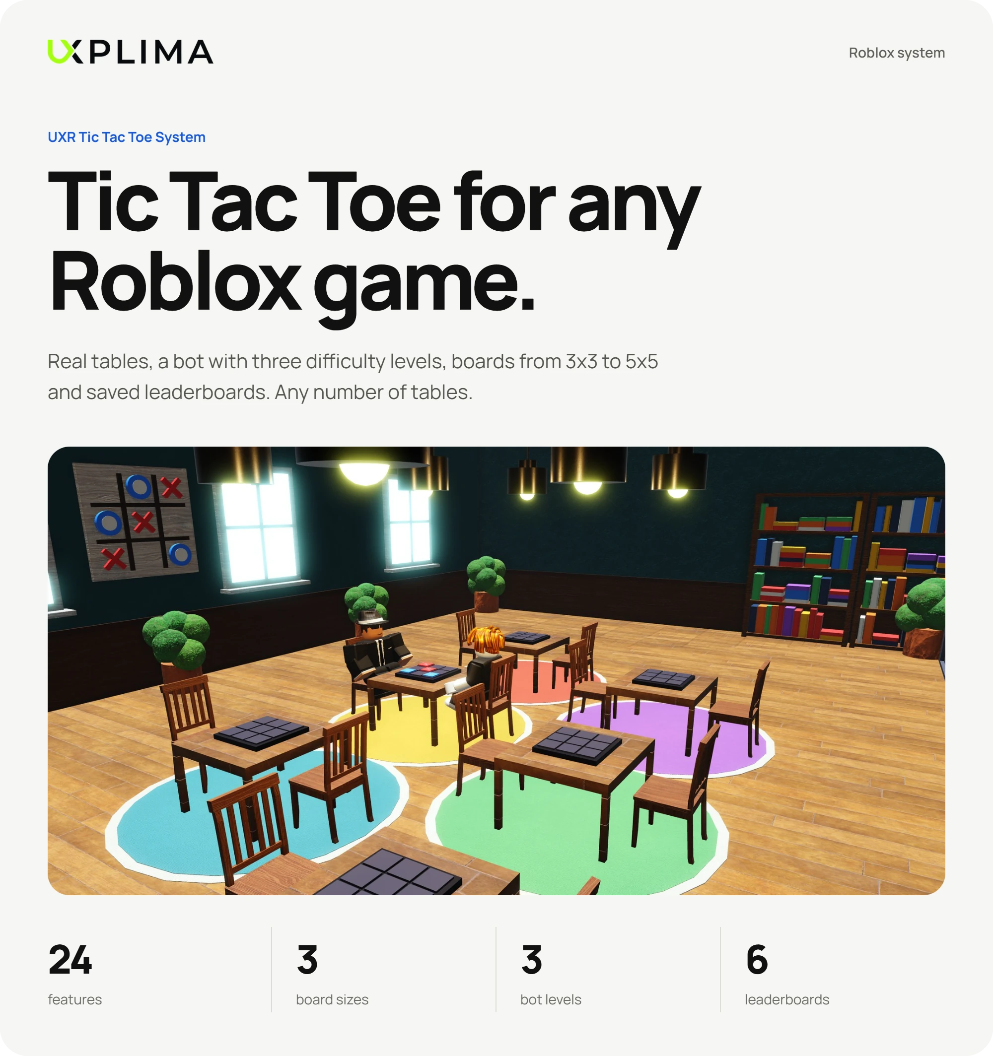 UXR Tic Tac Toe System