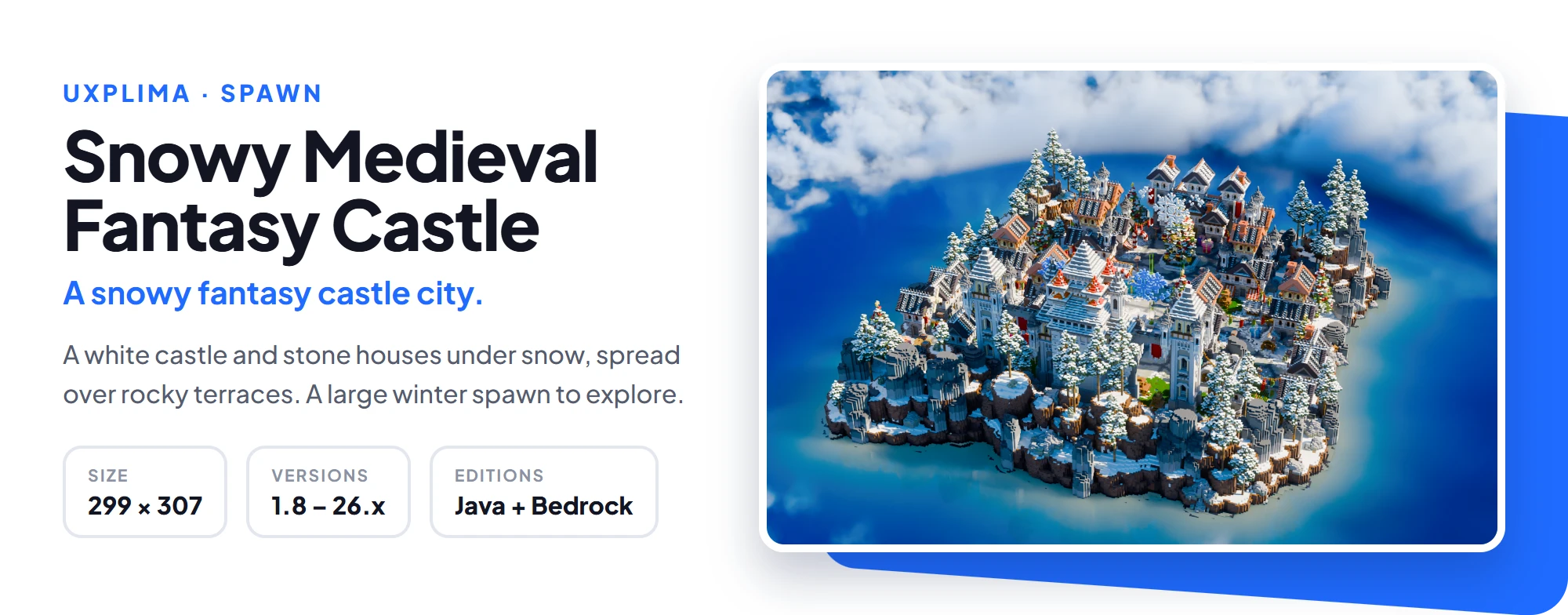 Snowy Medieval Fantasy Castle