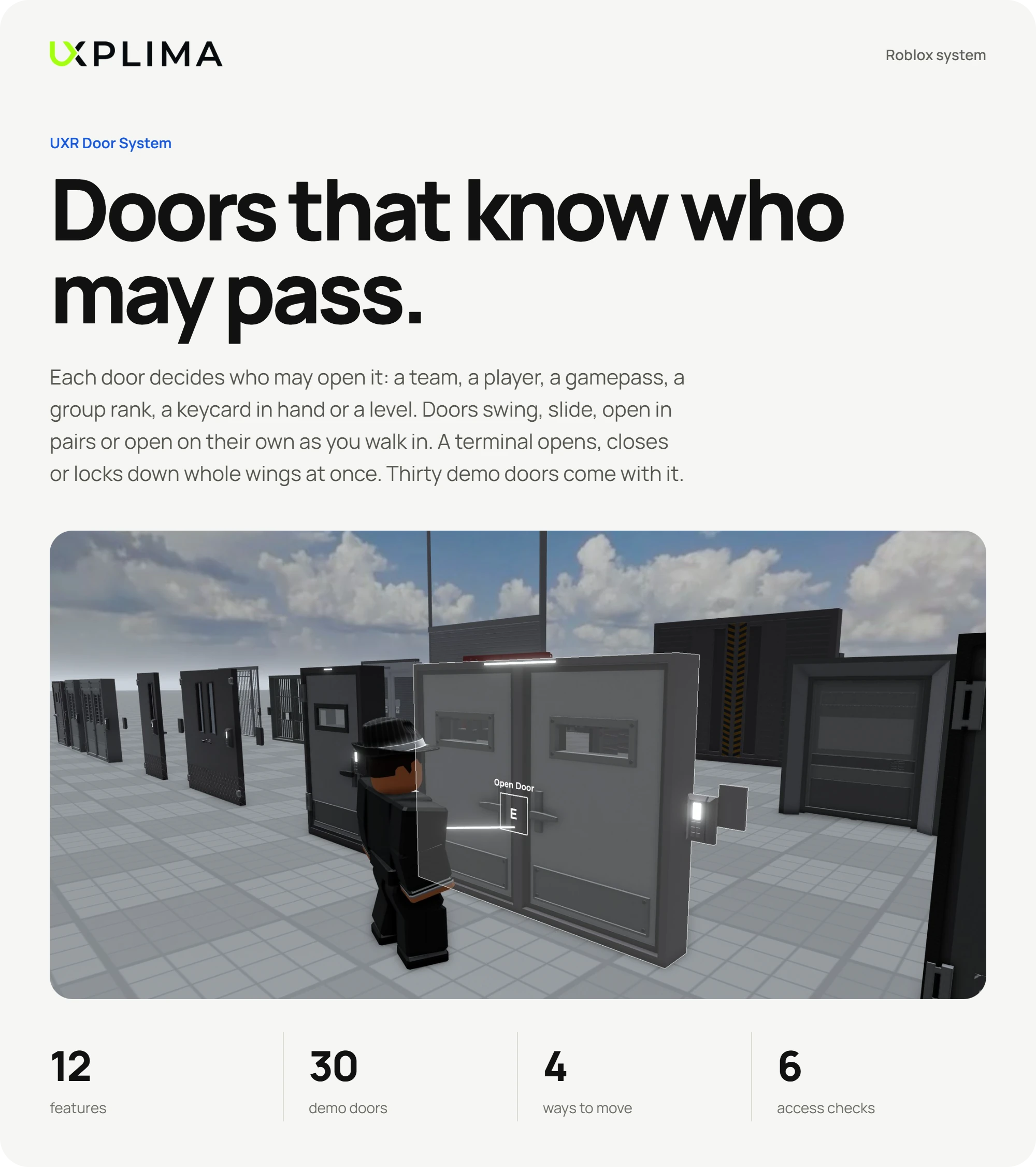 UXR Door System