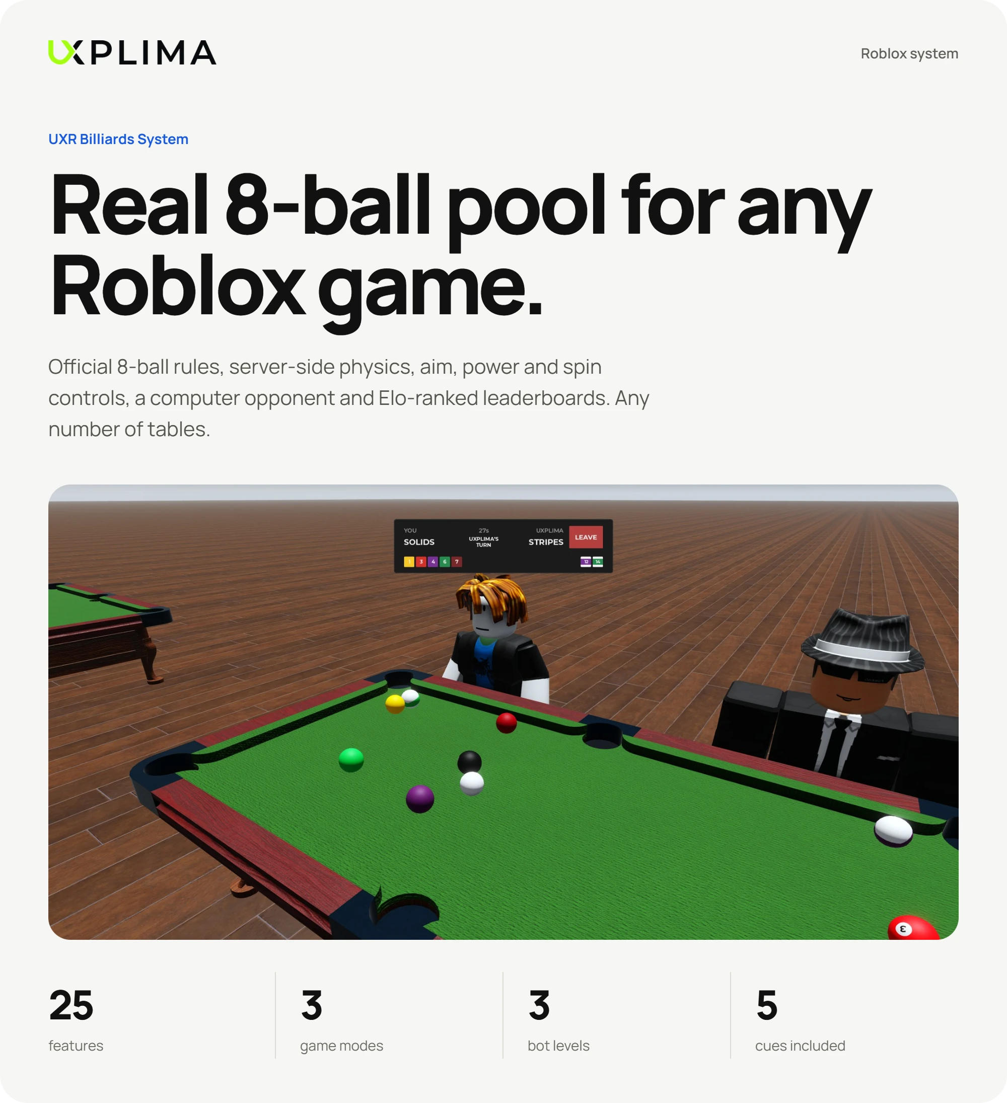 UXR Billiards System