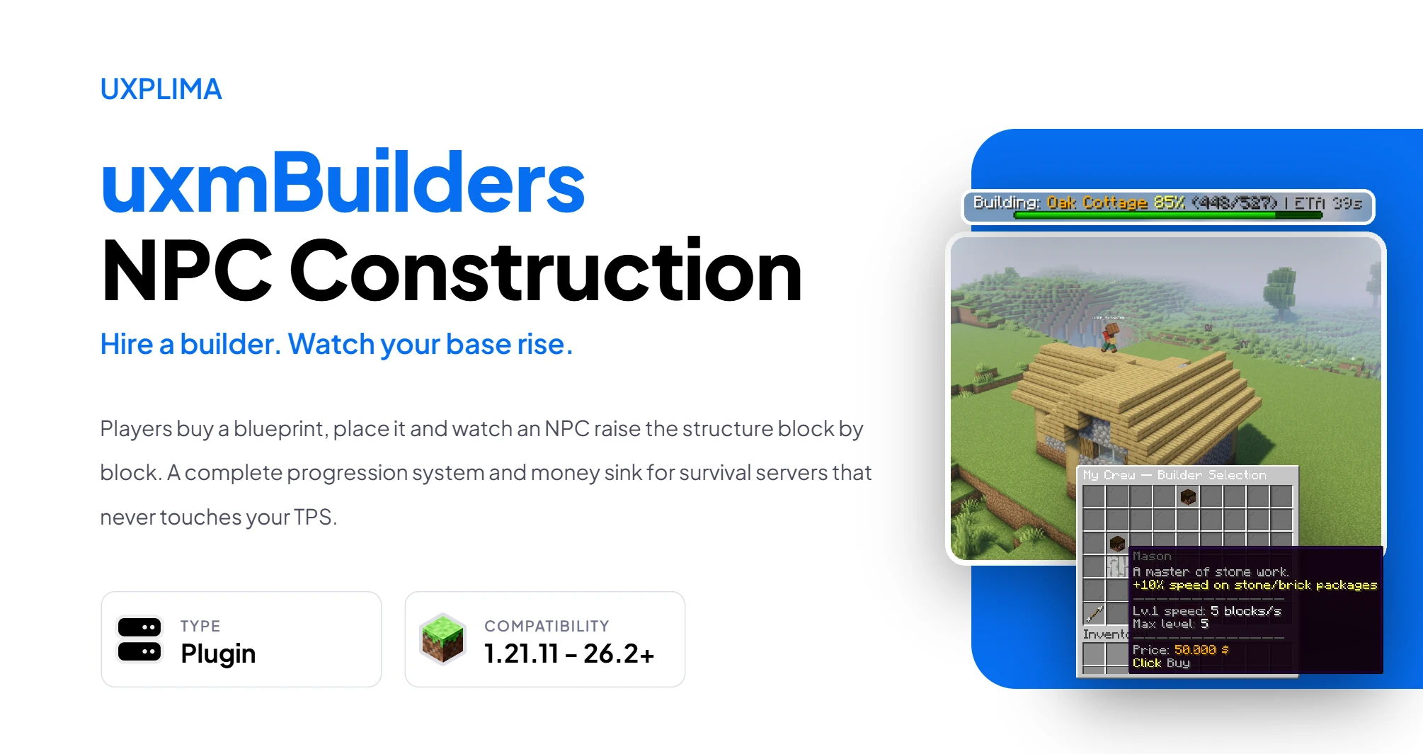 uxmBuilders at a glance