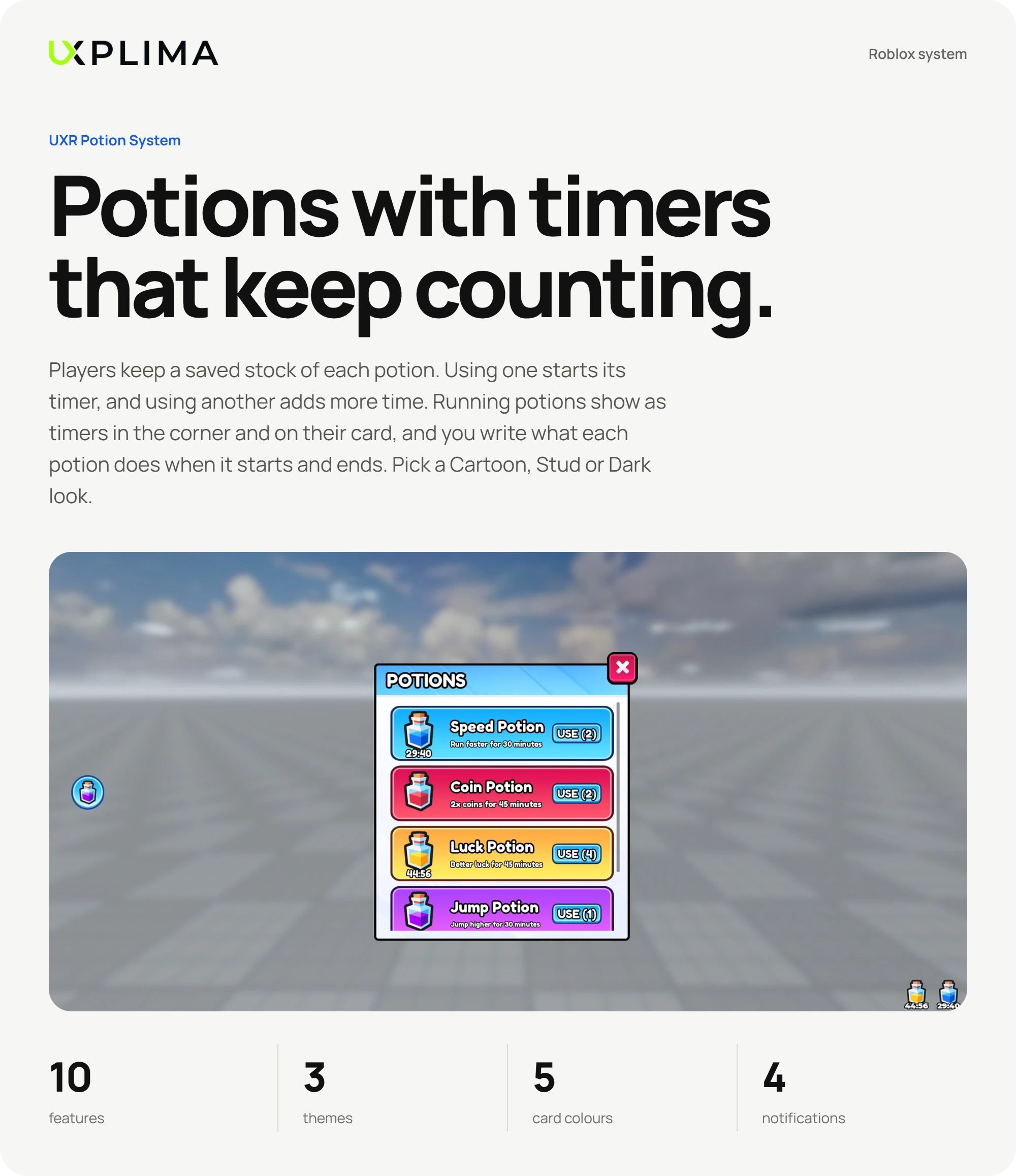 UXR Potion System