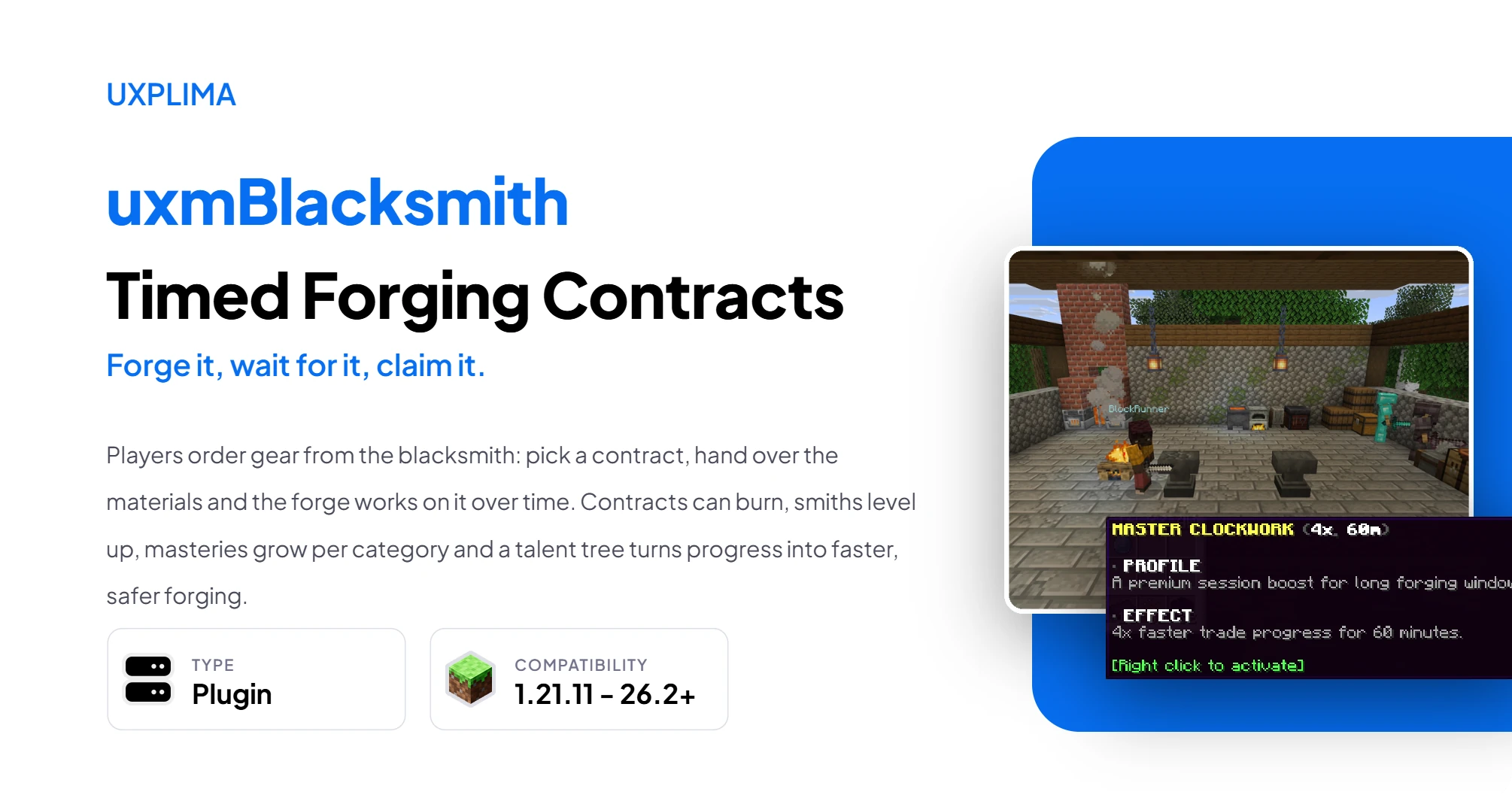 uxmBlacksmith at a glance