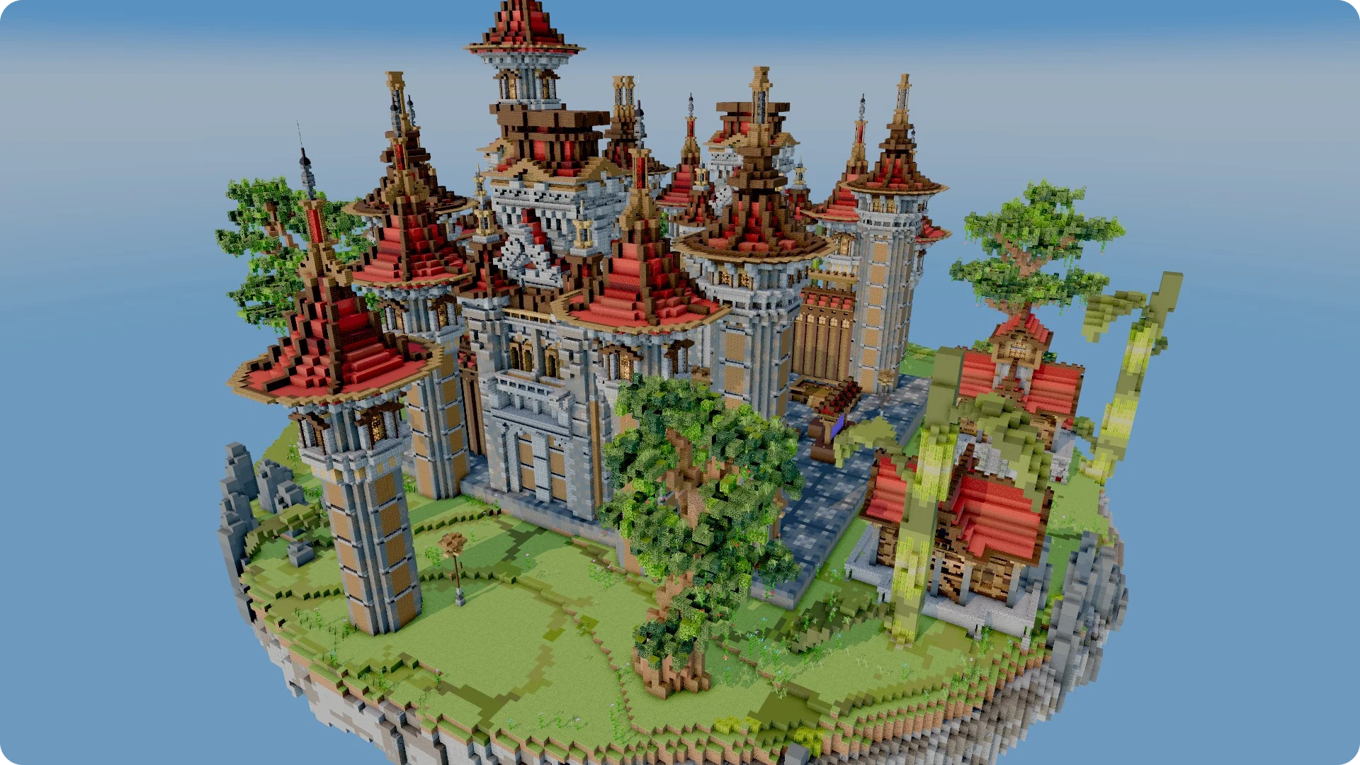 Red Gothic Castle overview