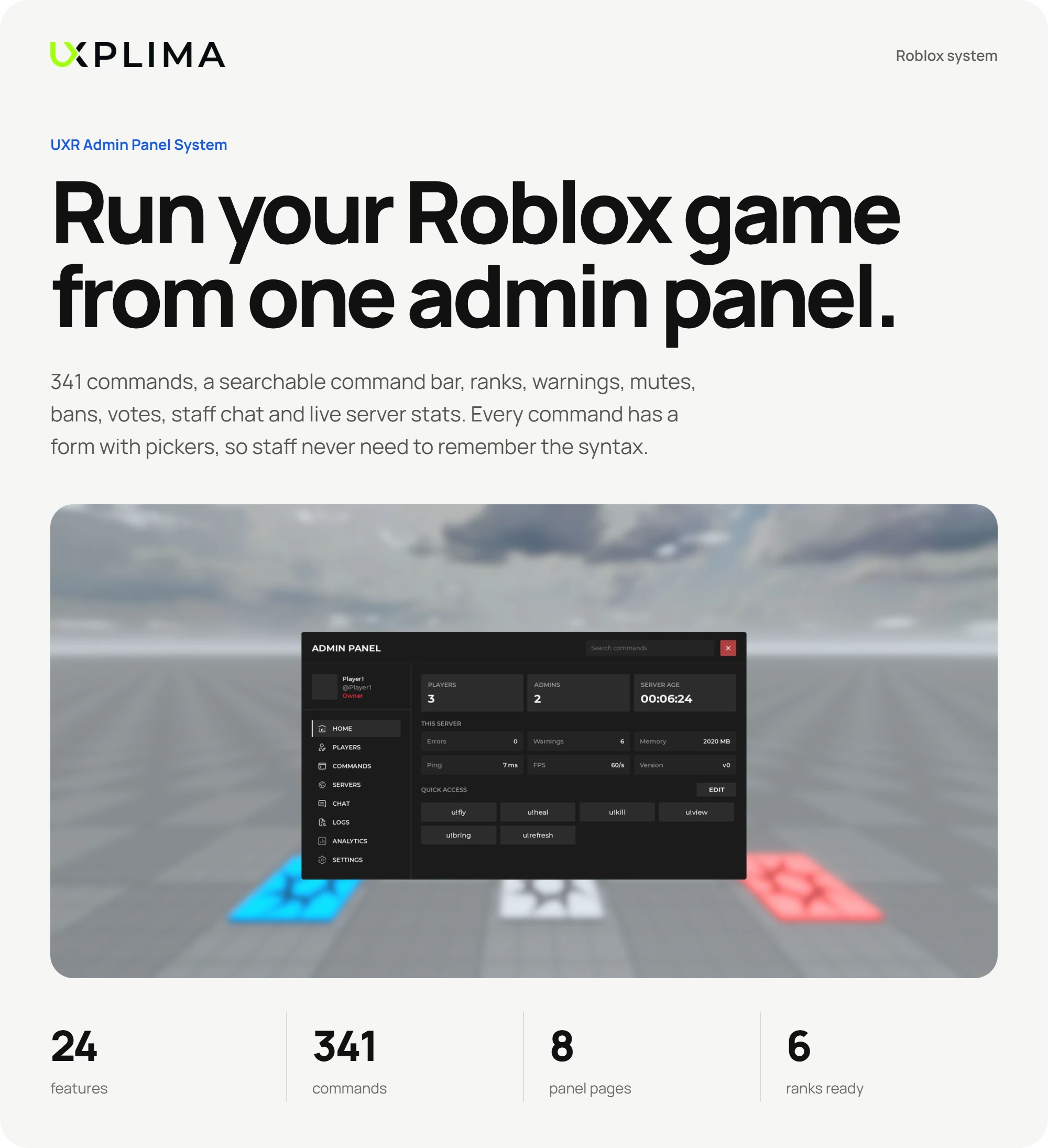 UXR Admin Panel System